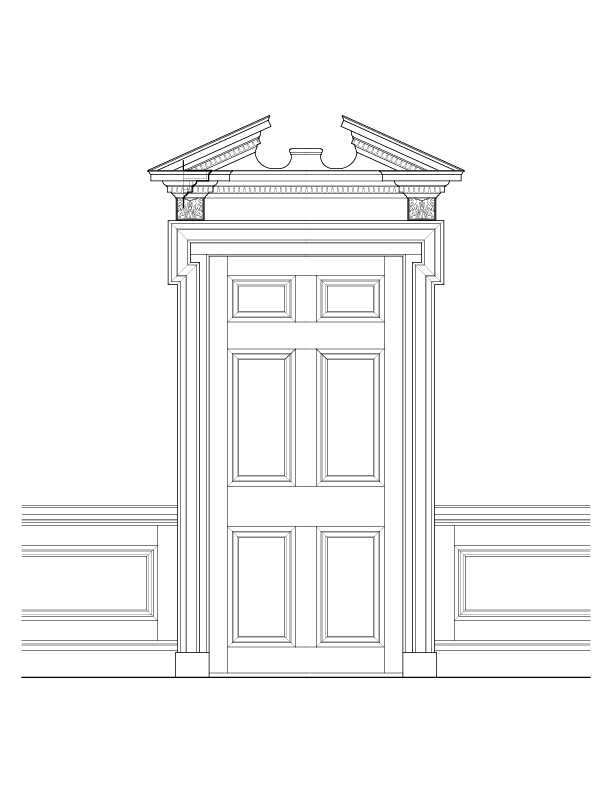 ENTRY HALL DOORWAY ELEVATION