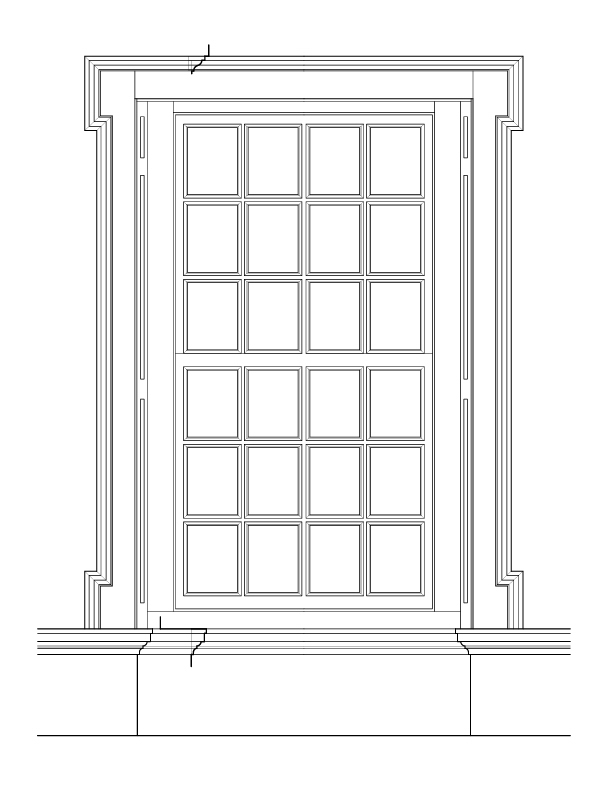 TYPICAL INTERIOR WINDOW ELEVATION