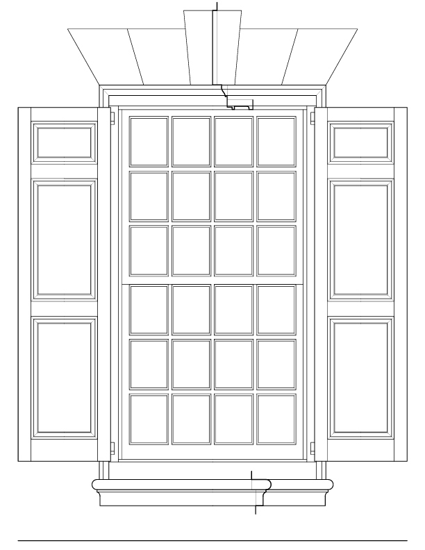 TYPICAL EXTERIOR WINDOW ELEVATION