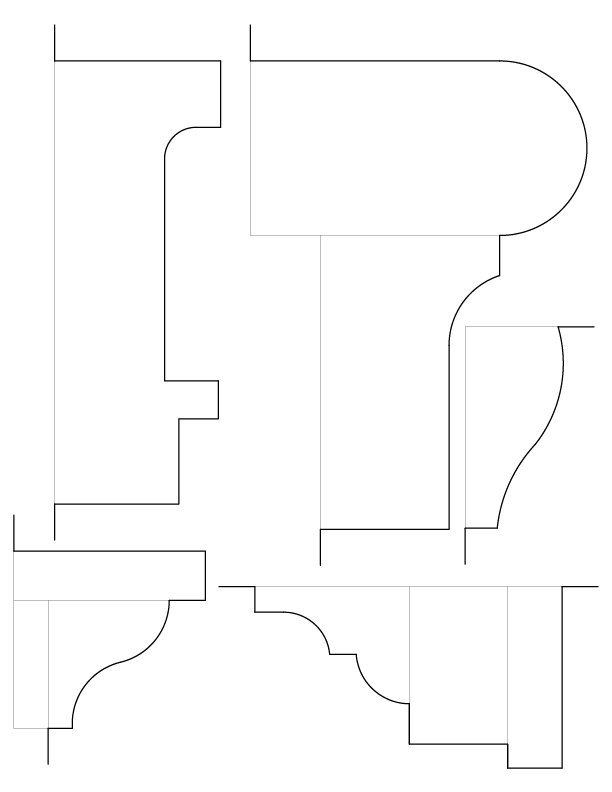 TYPICAL WINDOW MOULDINGS