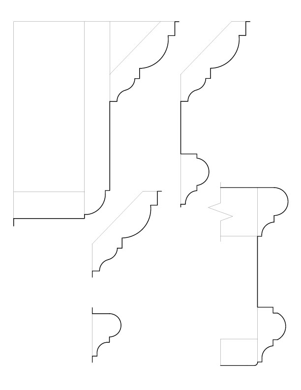 CORNER CUPBOARD MOULDINGS