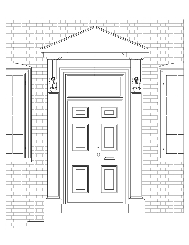FRONT ENTRANCE ELEVATION