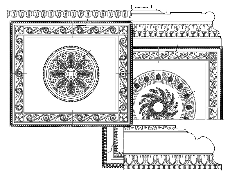 ORNAMENTAL PLASTER AND CAST IRON DETAILS