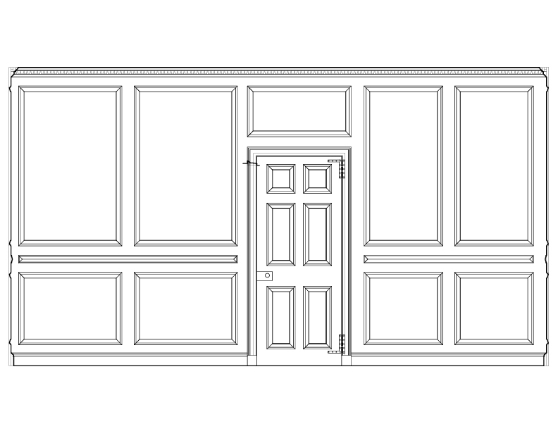 DRAWING ROOM EAST ELEVATION