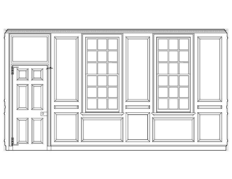 DRAWING ROOM SOUTH ELEVATION