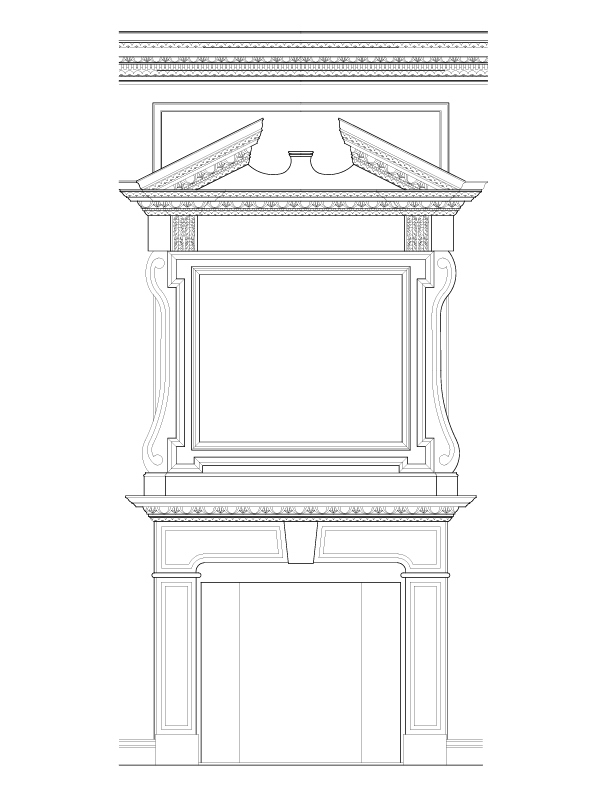 EAST CHAMBER MANTEL ELEVATION