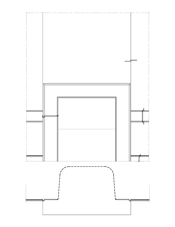 MANTEL IN ROOM NO. 7 ELEVATION