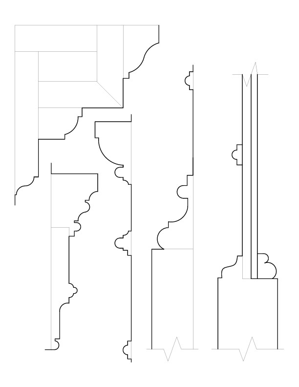 DRAWING ROOM DOORWAY MOULDINGS