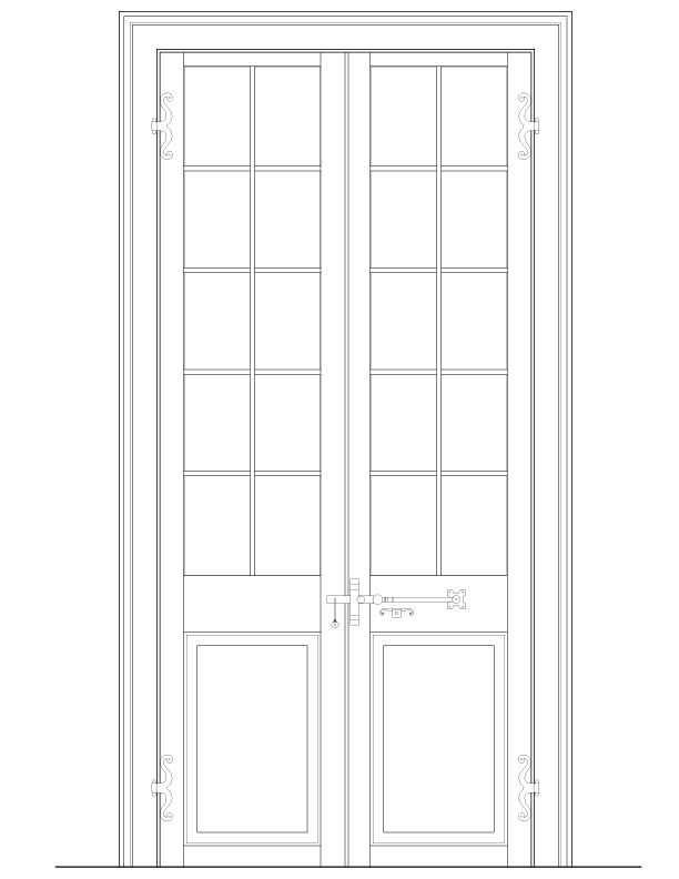 BALCONY DOOR ELEVATION