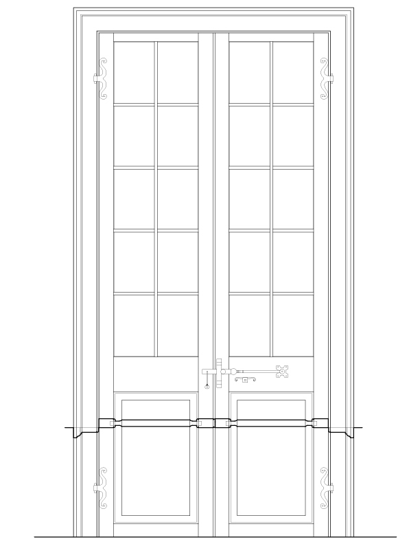 BALCONY DOOR ELEVATION