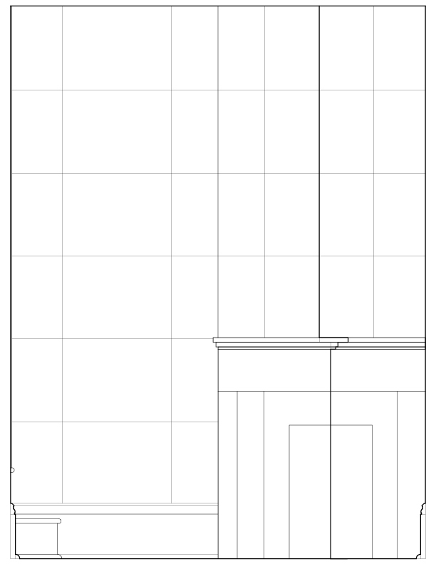 BATHROOM WEST WALL ELEVATION