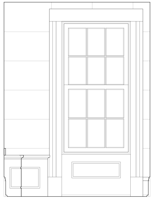 BATHROOM EAST WALL ELEVATION