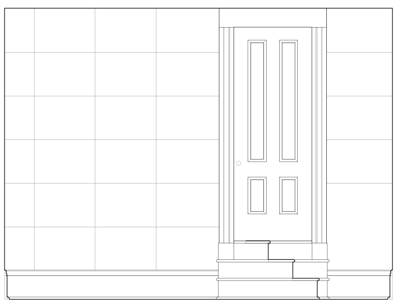 BATHROOM SOUTH WALL ELEVATION