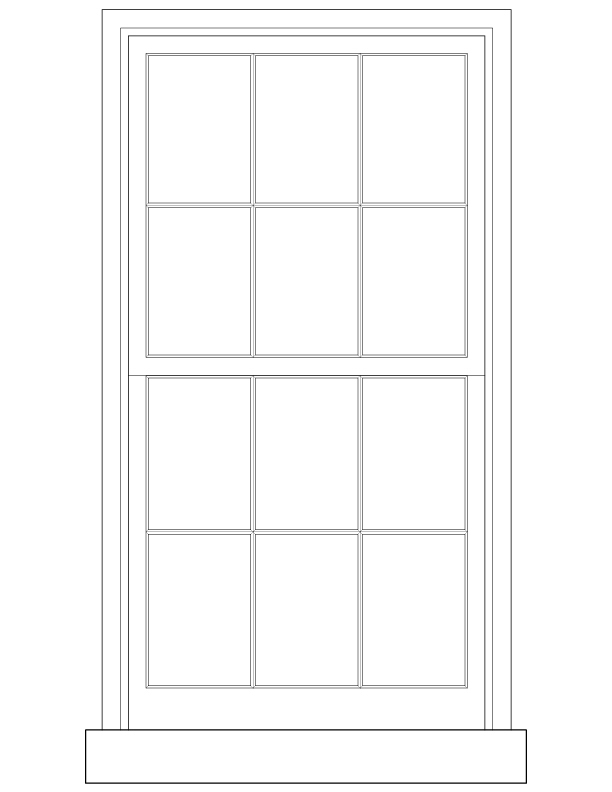 EXTERIOR WINDOW ELEVATION