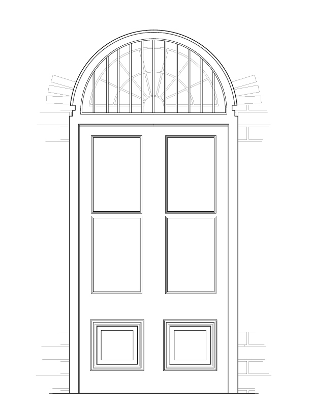 DOOR NO. 101 EXTERIOR ELEVATION