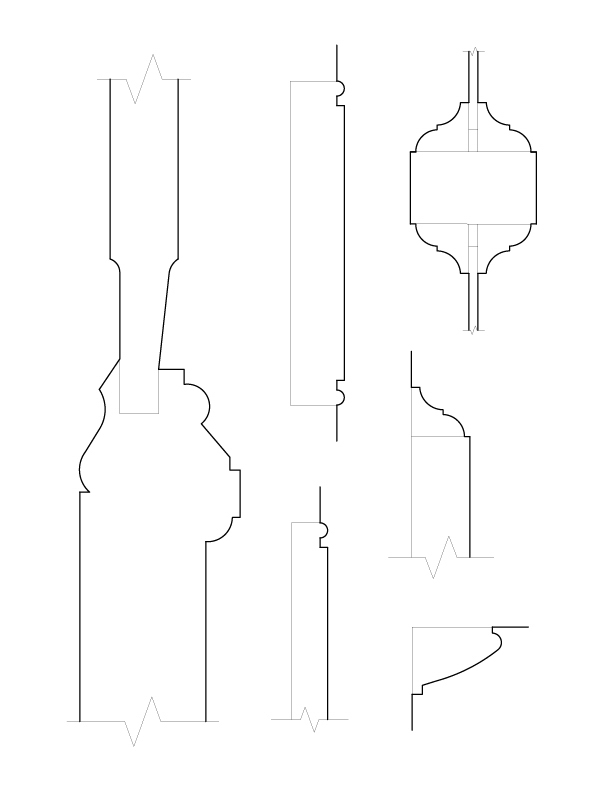 DOOR NO. 101 MOULDINGS