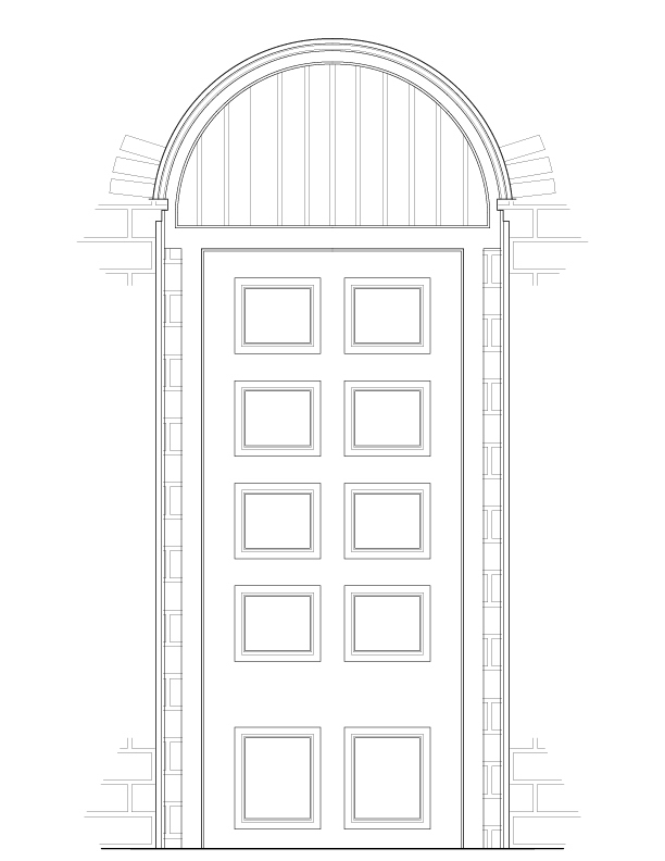 DOOR NO. 101A EXTERIOR ELEVATION