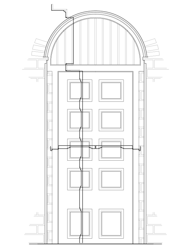 DOOR NO. 101A EXTERIOR ELEVATION