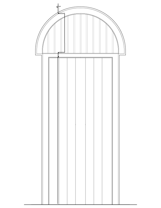 DOOR NO. 101A INTERIOR ELEVATION
