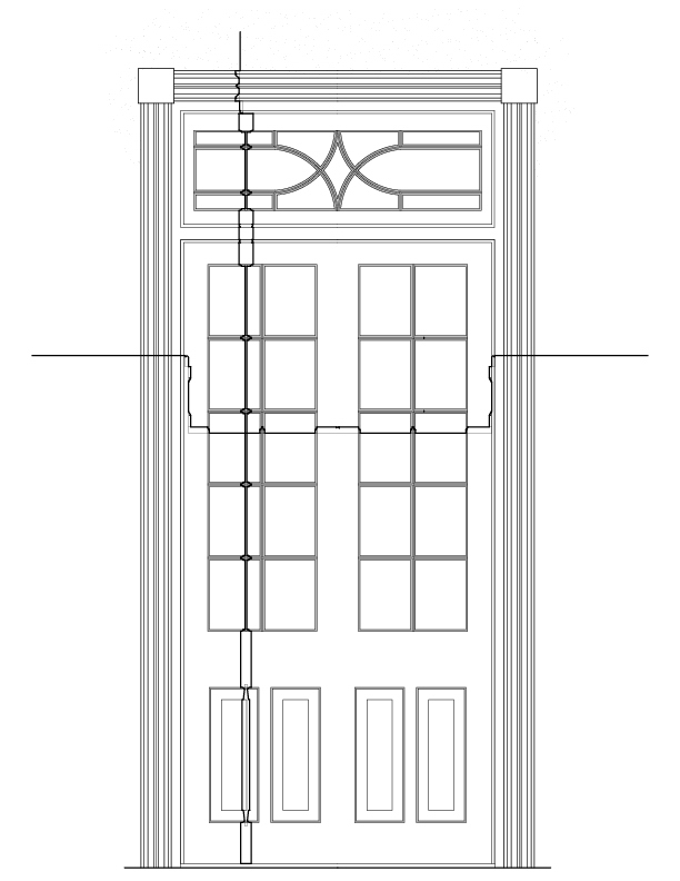 DOOR NO. 201 INTERIOR ELEVATION