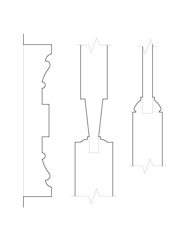 DOOR NO. 201 MOULDINGS