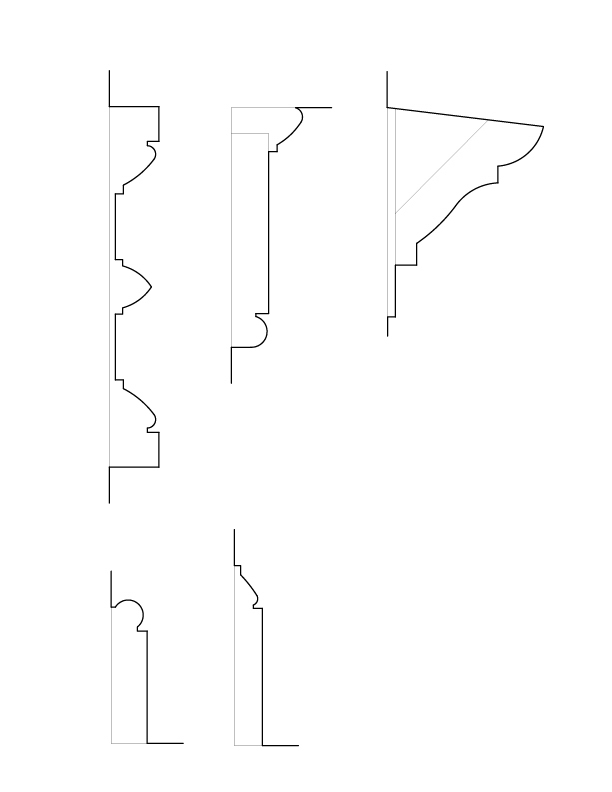 DOOR NO. 201 MOULDINGS