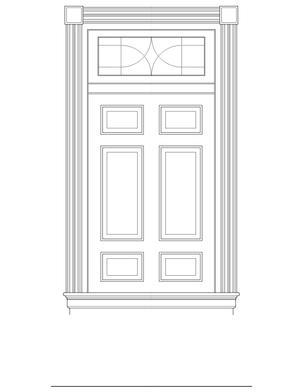 WINDOW NO. 205 EXTERIOR ELEVATION