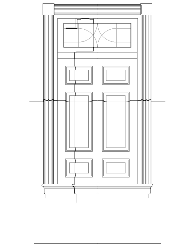 WINDOW NO. 205 EXTERIOR ELEVATION