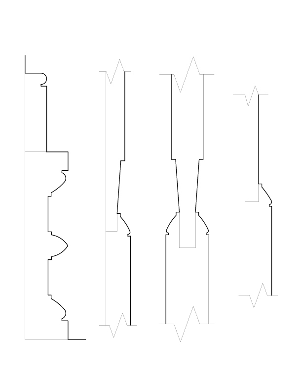 WINDOW NO. 205 MOULDINGS
