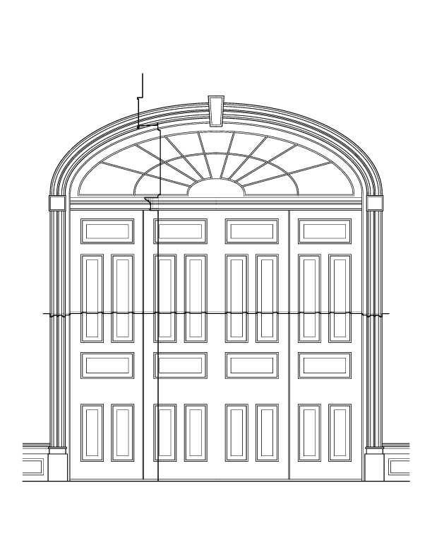 DOOR NO. 206 ROOM D ELEVATION
