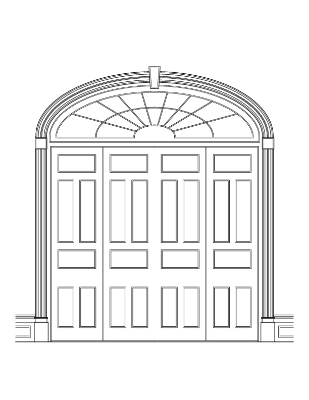 DOOR NO. 206 ROOM E ELEVATION