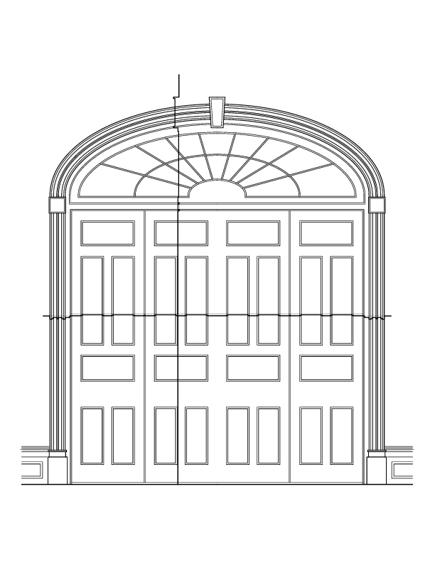 DOOR NO. 206 ROOM E ELEVATION