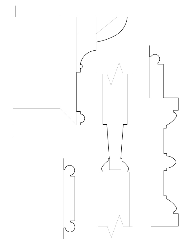 DOOR NO. 206 ROOM MOULDINGS
