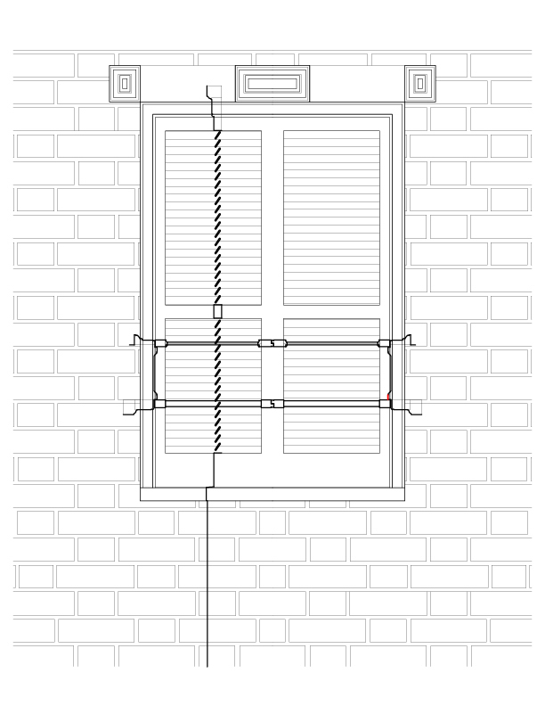 WINDOW NO. 301 EXTERIOR ELEVATION