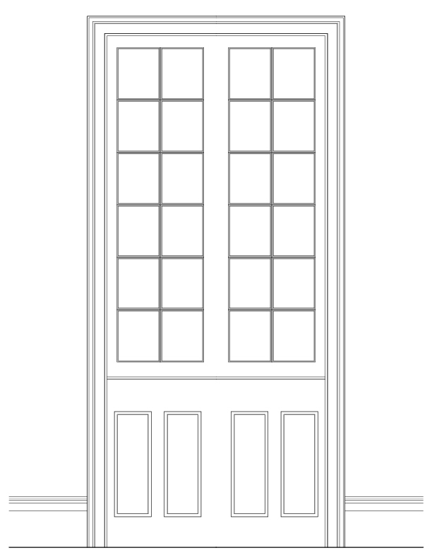 WINDOW NO. 301 INTERIOR ELEVATION