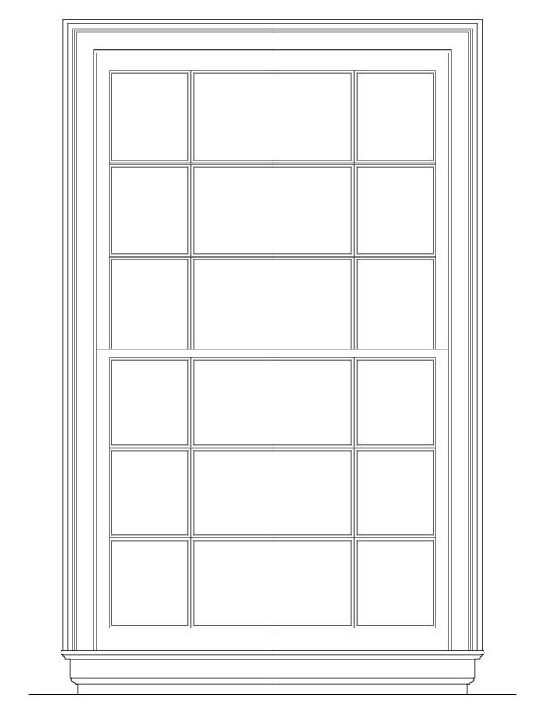 WINDOW NO. 305 WINDOW SIDE ELEVATION