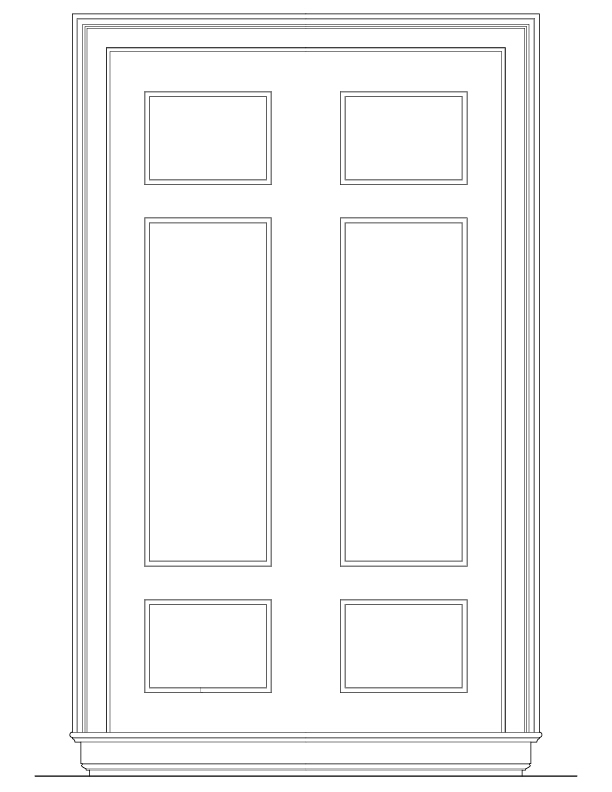 WINDOW NO. 305 BLIND SIDE ELEVATION