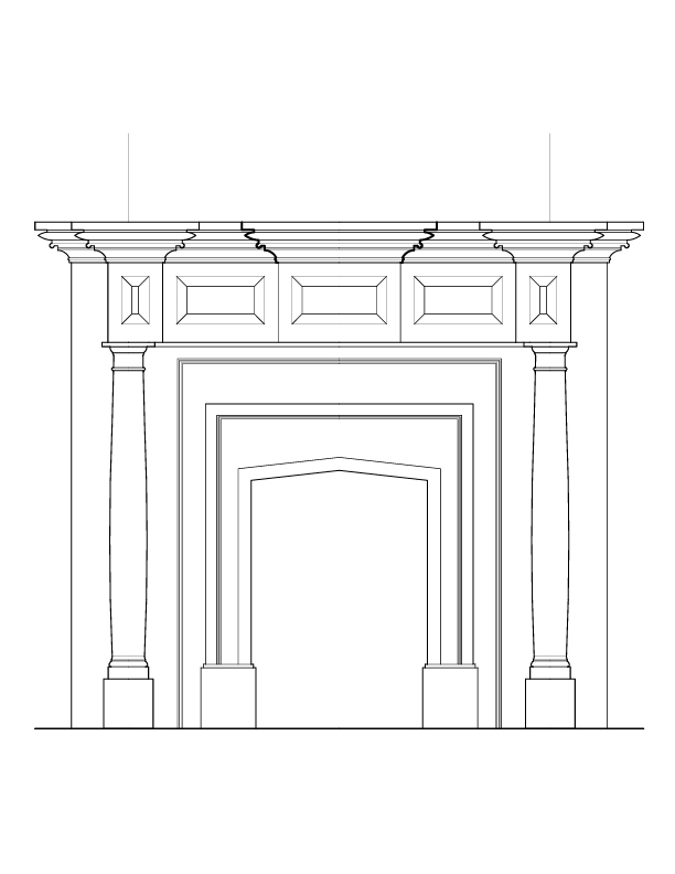 ROOM G MANTEL ELEVATION