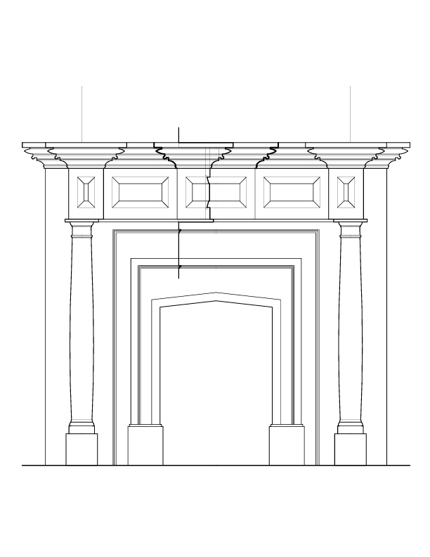 ROOM G MANTEL ELEVATION