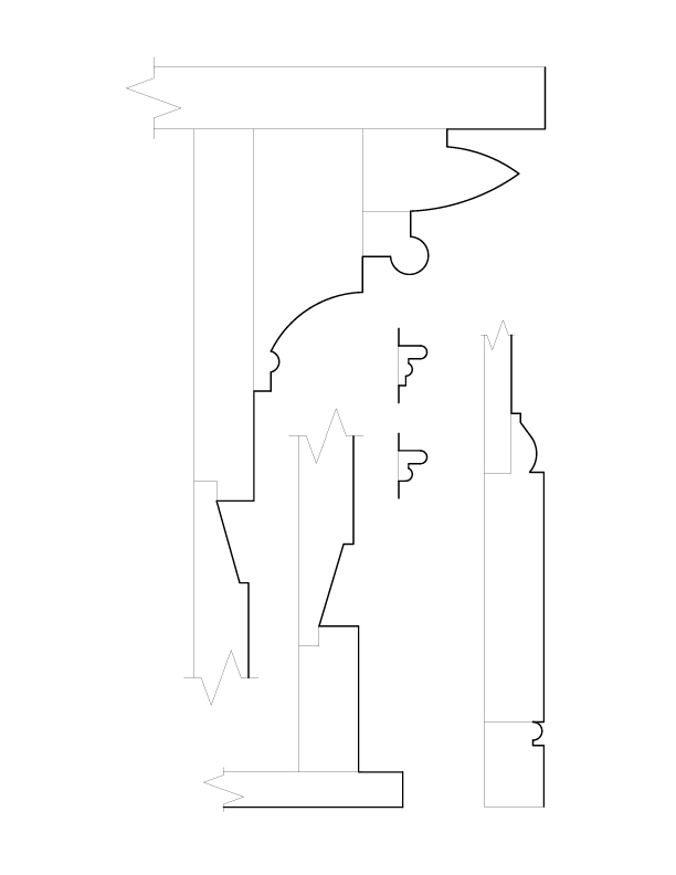 ROOM M MANTEL MOULDINGS