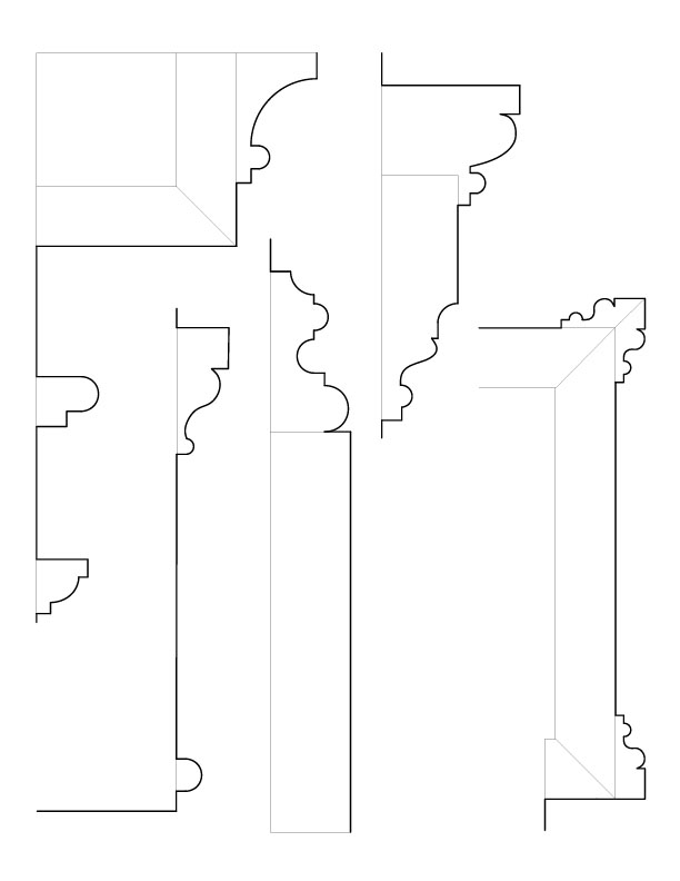 FIRST FLOOR ARCHWAY MOULDINGS