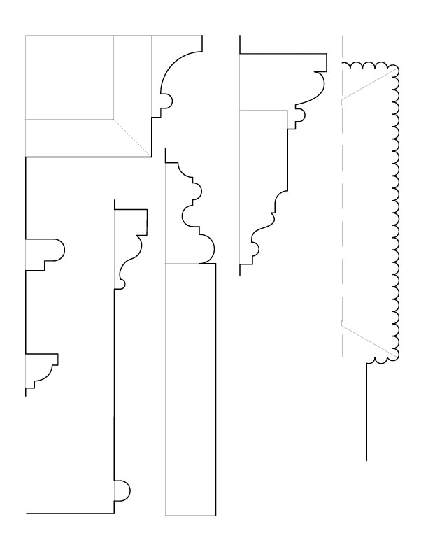 SECOND FLOOR ARCHWAY MOULDINGS