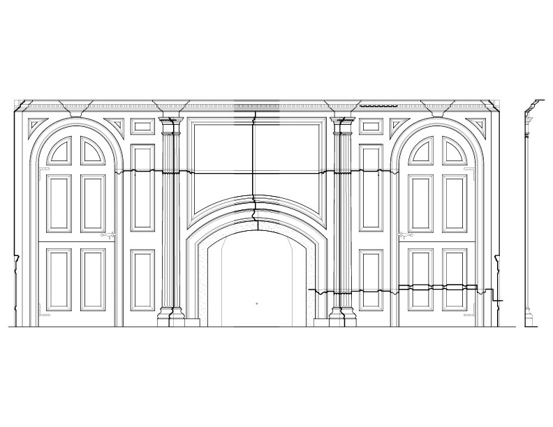 PANELED END SOUTHWEST ROOM