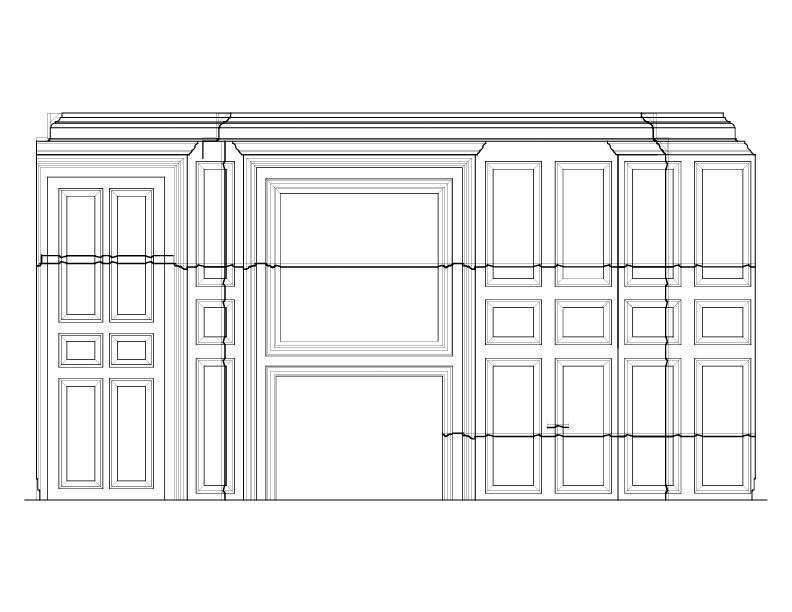 PANELED END EAST WALL