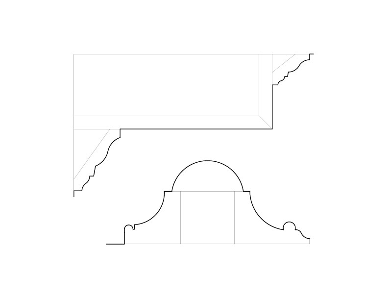PANELED END MOULDINGS