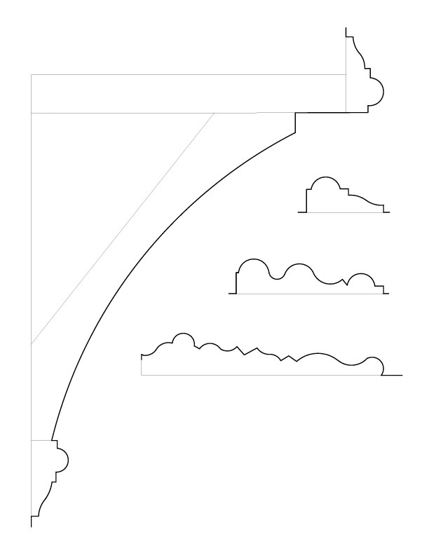 PANELED END MOULDINGS