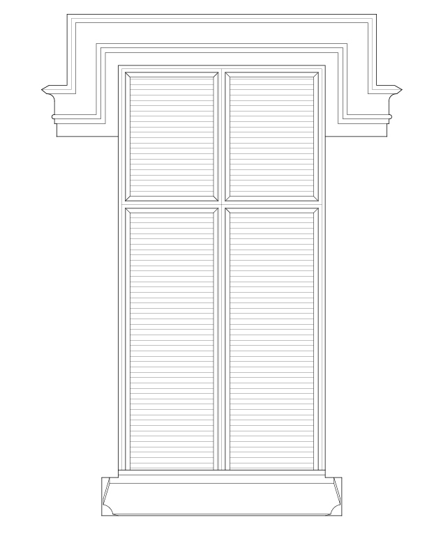 WINDOW A EXTERIOR ELEVATION