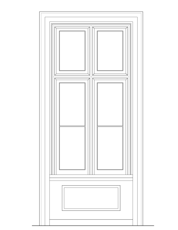 WINDOW A INTERIOR ELEVATION
