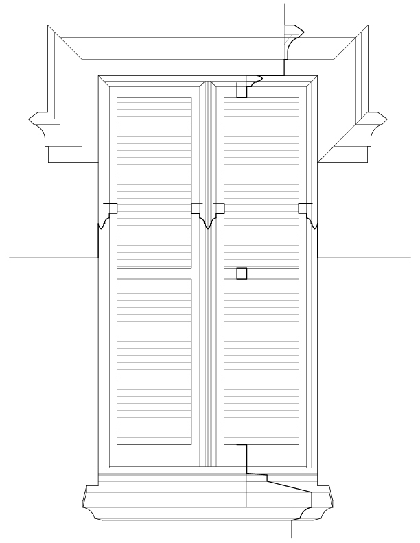 WINDOW B EXTERIOR ELEVATION