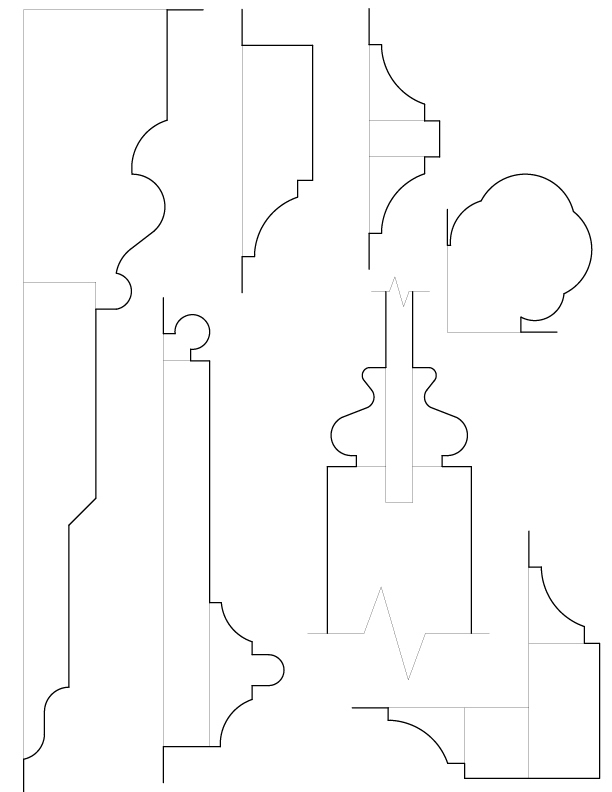 DOUBLE DOOR C MOULDINGS